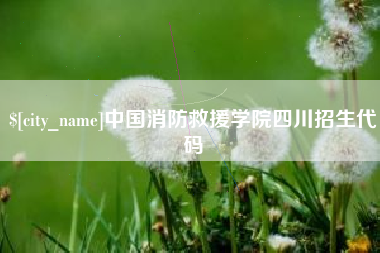 赤壁中国消防救援学院四川招生代码
