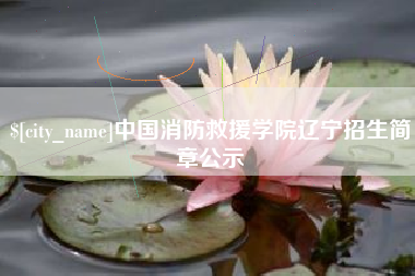 赤壁中国消防救援学院辽宁招生简章公示