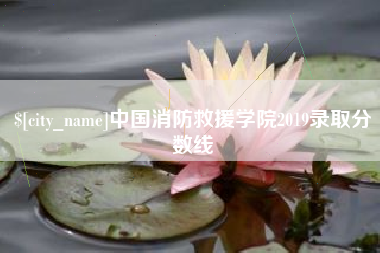 赤壁中国消防救援学院2019录取分数线