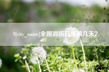 赤壁全国消防日是第几天？