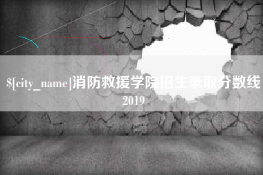 赤壁消防救援学院招生录取分数线2019