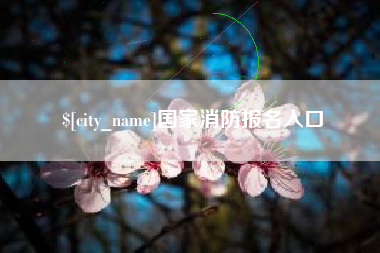 赤壁国家消防报名入口