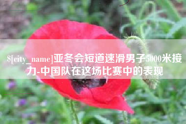 赤壁亚冬会短道速滑男子5000米接力-中国队在这场比赛中的表现