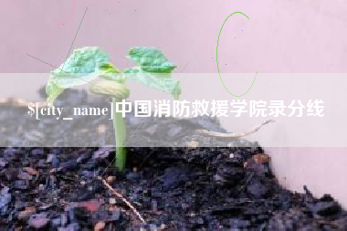 赤壁中国消防救援学院录分线