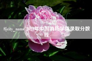 赤壁2021年中国消防学院录取分数线