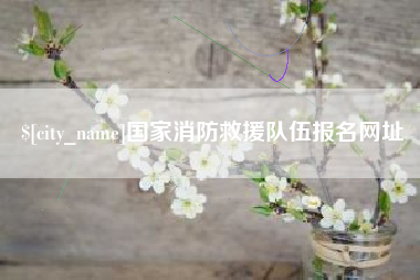赤壁国家消防救援队伍报名网址