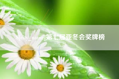 赤壁第七届亚冬会奖牌榜