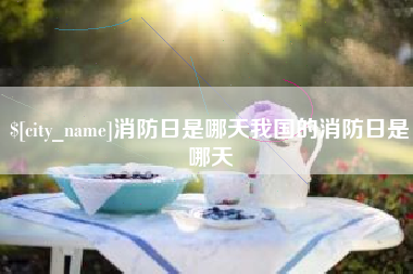赤壁消防日是哪天我国的消防日是哪天
