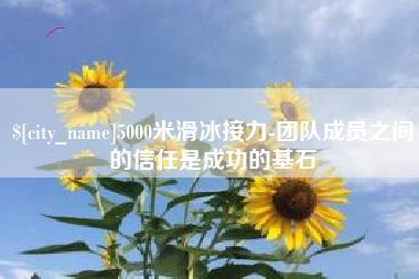 赤壁5000米滑冰接力-团队成员之间的信任是成功的基石