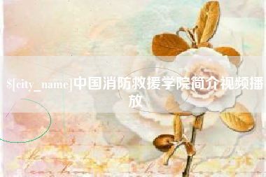 赤壁中国消防救援学院简介视频播放