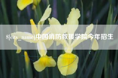 赤壁中国消防救援学院今年招生
