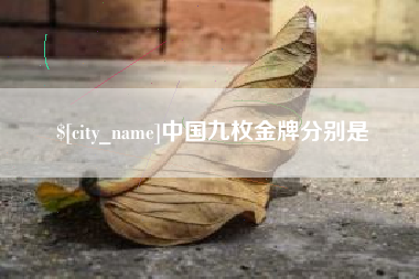 赤壁中国九枚金牌分别是
