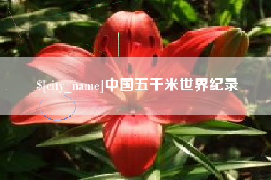 赤壁中国五千米世界纪录