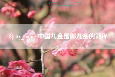 赤壁中国九金是哪九金的简称