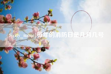 赤壁每年的消防日是几月几号