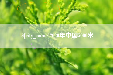 赤壁2020年中国5000米