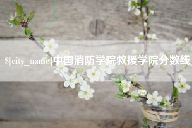 赤壁中国消防学院救援学院分数线