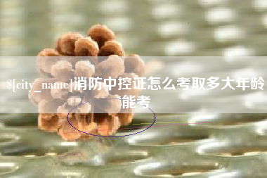 赤壁消防中控证怎么考取多大年龄能考
